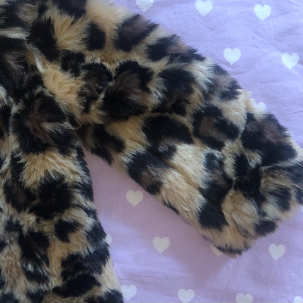 Leopard coat for toddler girls - Picture 5 of 6